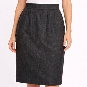 Brooks Brothers Gray Wool Pencil Skirt size 6 Vintage New without tags